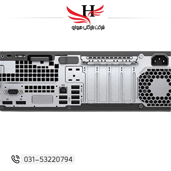 مینی کیس استوک TINY CASE HP G5 مدل Core i5 نسل 8 با پشتیبانی M2، رم 8GB و هارد 500HDD و VGA INTEL SHARED